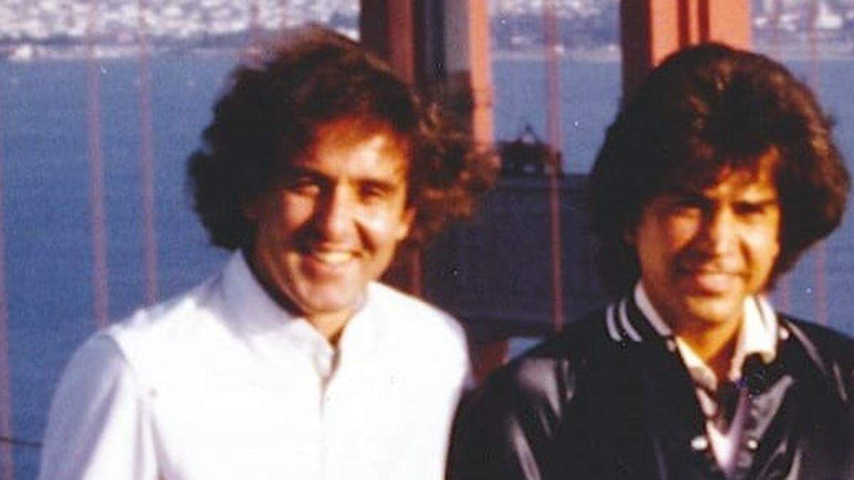 Héctor Maselli representó a José Luis Rodríguez, El Puma, durante más de 20 años. Imagen tomada en los comienzos de su colaboración.