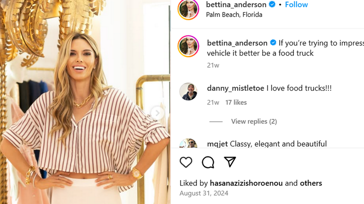 Bettina Anderson. Instagram.