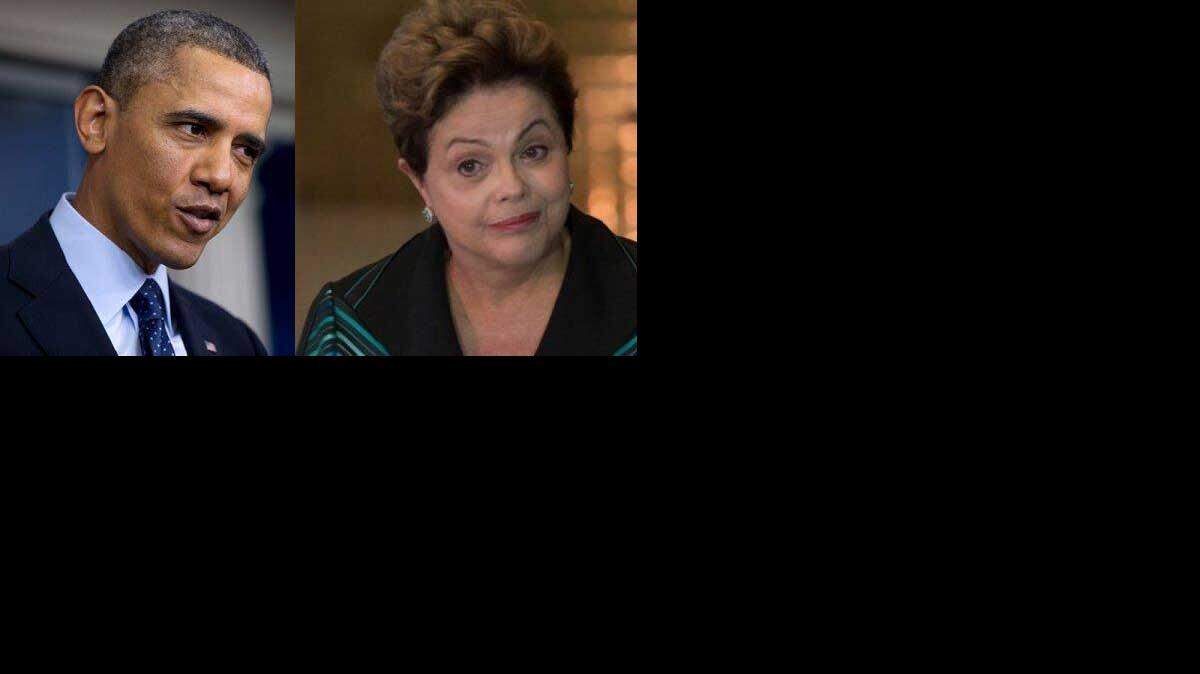 En la foto el presidente de Estados Unidos, Barack Obama y la mandataria brasileña, Dilma Rousseff.