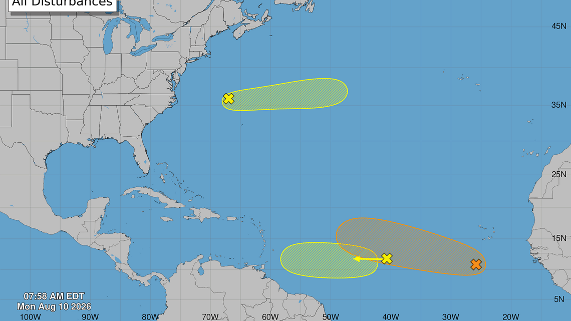 Tres sistemas tropicales activan el Atlántico. Uno podría convertirse en depresión
