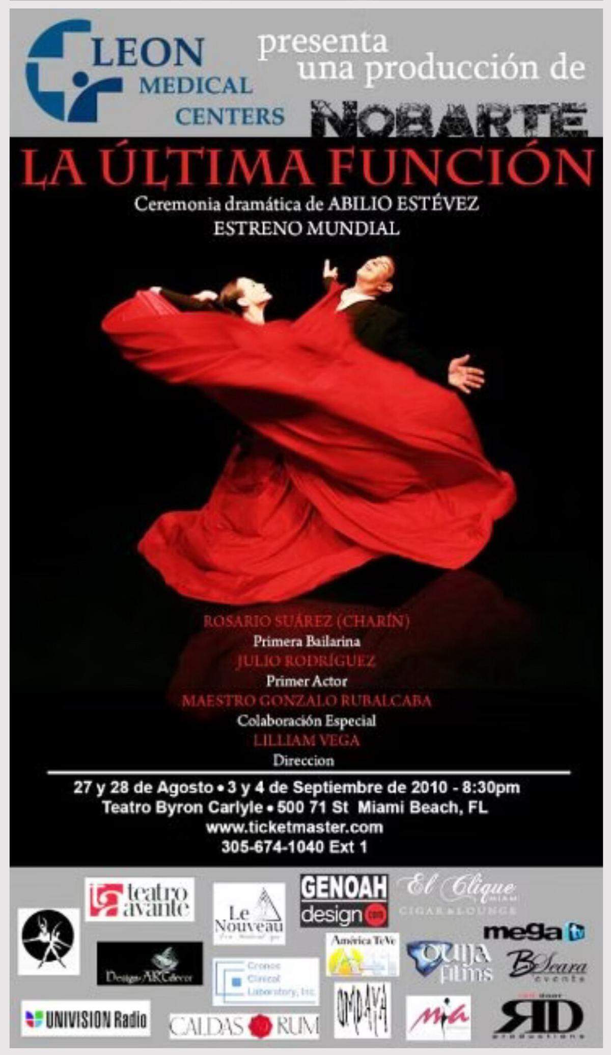 Póster promocional de “La última función”