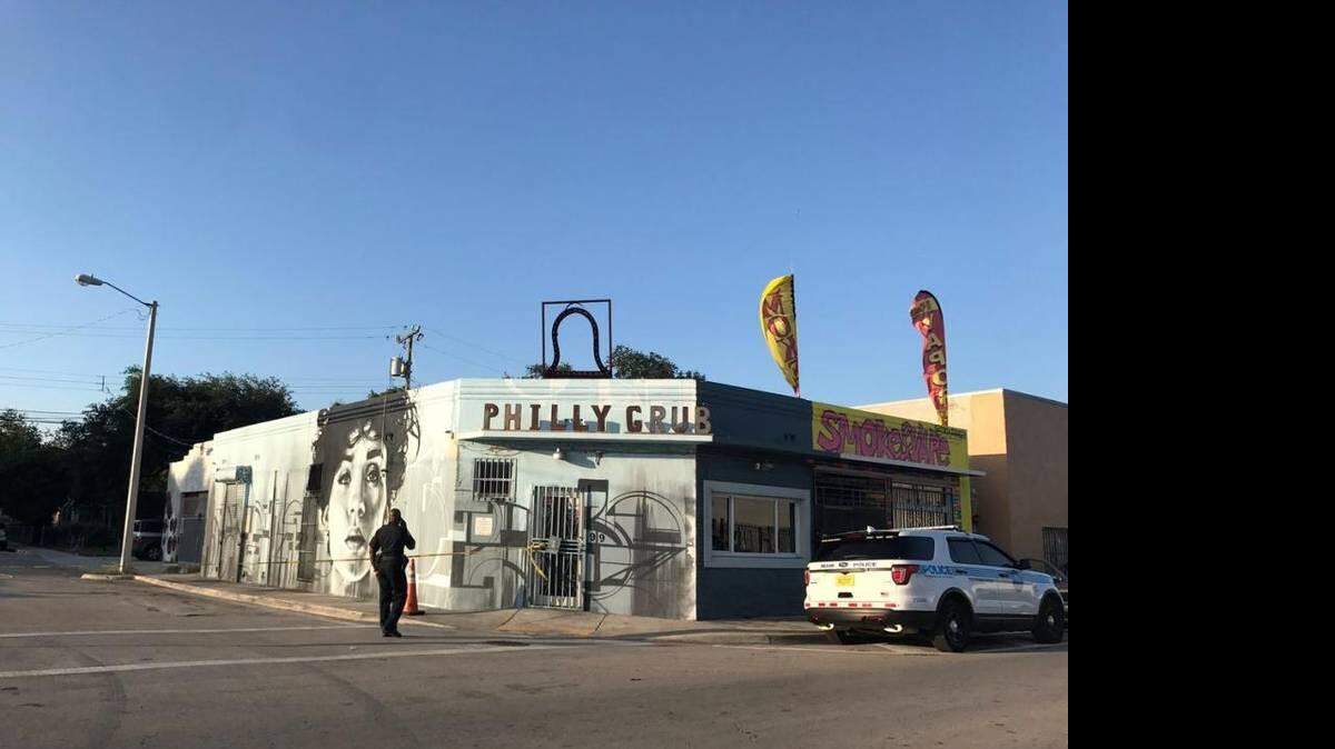 La víctima y otras dos personas habían terminado de almorzar en el Philly Grub, localizado en el 99 NW 54th Street.