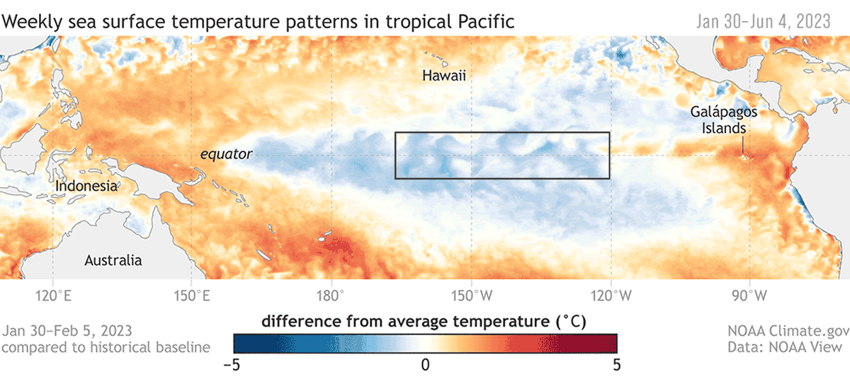 NOAA confirma presencia de El Niño.