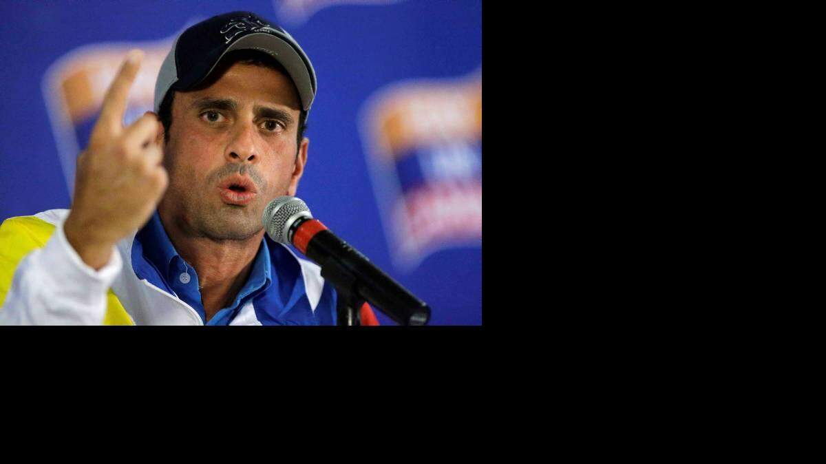 El ex candidato presidencial venezolano Henrique Capriles en una foto de archivo