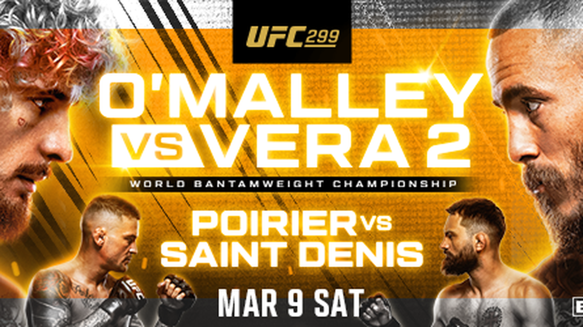 Las cuatro figuras principales de la UFC 299 con sede en el Kaseya Center el próximo 9 de marzo representan lo mejor de esta empresa: Sean O’Malley pondrá en juego el cinturón gallo contra Marlon Vera, mientras que Dustin Poirier chocará contra Benoit Saint-Denis.