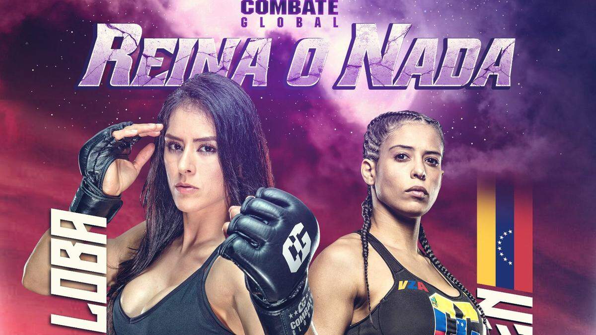 Combate Global anunció el choque en el peso mosca femenino (125 libras) entre Lucero “La Loba” Acosta (izq.) y Mariel Celimen, en la pelea estelar del sábado 24 de septiembre.
