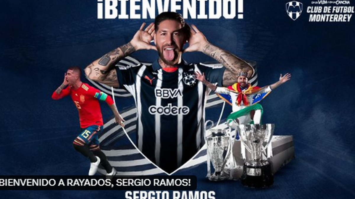 El español Sergio Ramos es la flamante incorporación de los Rayados de Monterrey de la Liga de México, informó el club en sus redes sociales este jueves con un mensaje en el que destacó al español como “defensa histórico” del fútbol mundial.