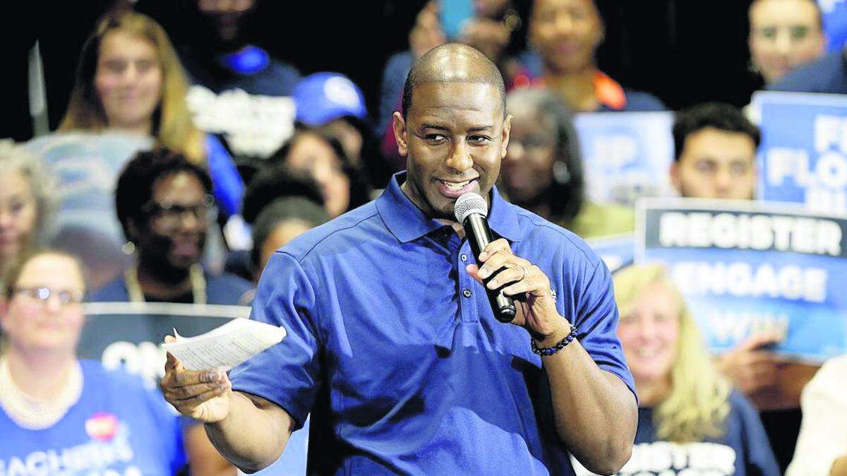 Andrew Gillum en una manifestación en Florida Memorial University, en marzo de 2019. Pedro Portal pportal@miamiherald.com