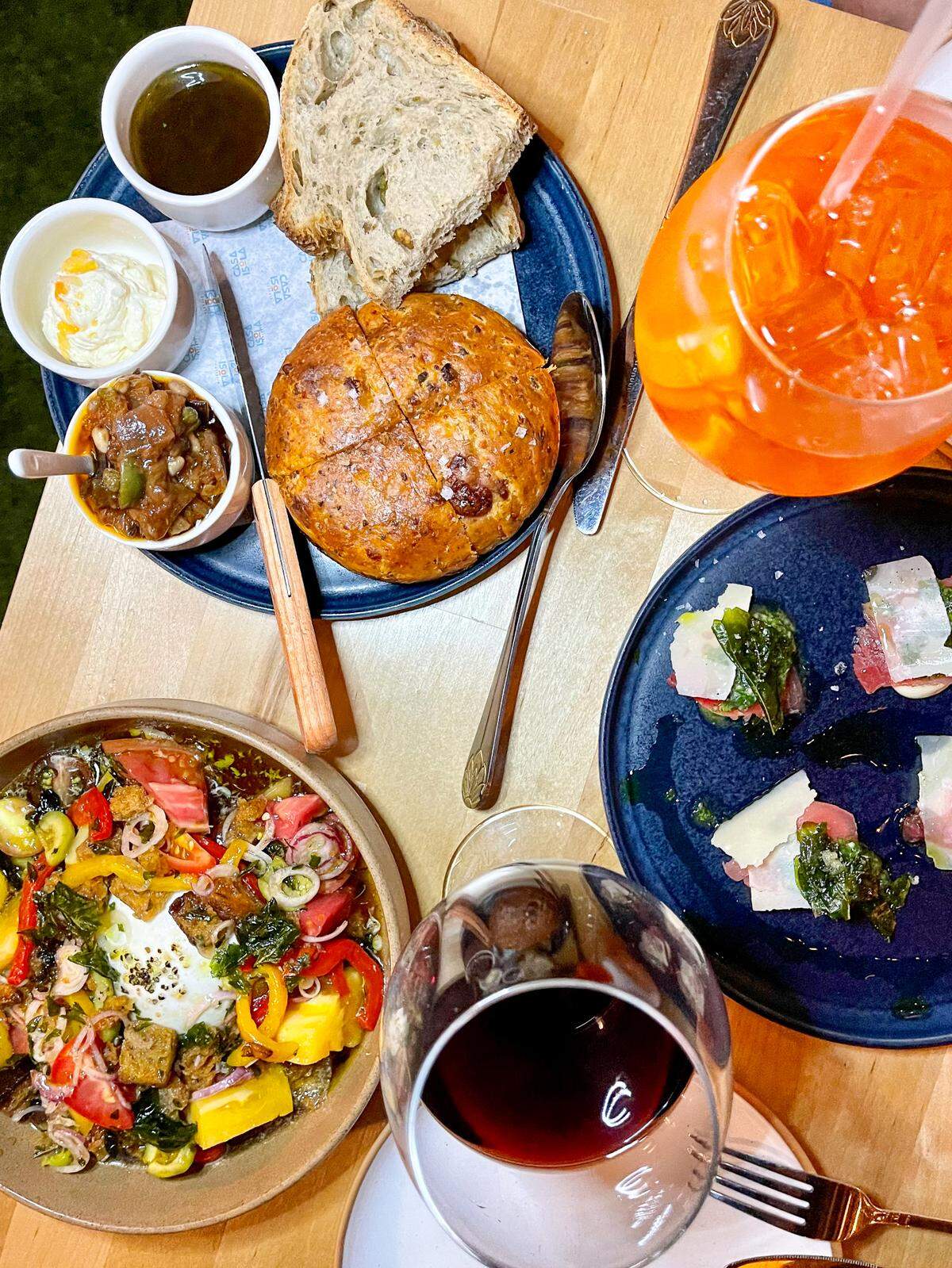 The spread at Casa Isola