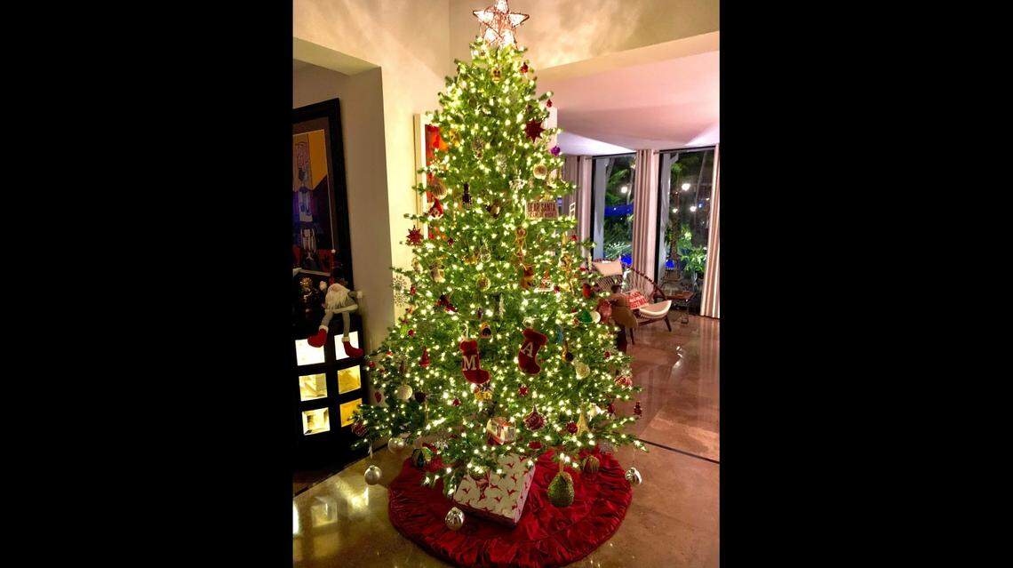 La Doctora Ana María Polo tiene listo su arbolito desde principios de diciembre.