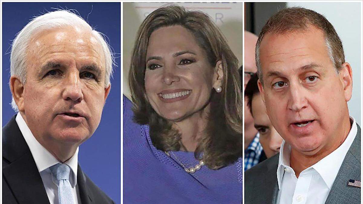 ARCHIVE: Republican Miami Reps. Carlos A. Giménez, María Elvira Salazar and Mario Díaz-Balart (from left to right)