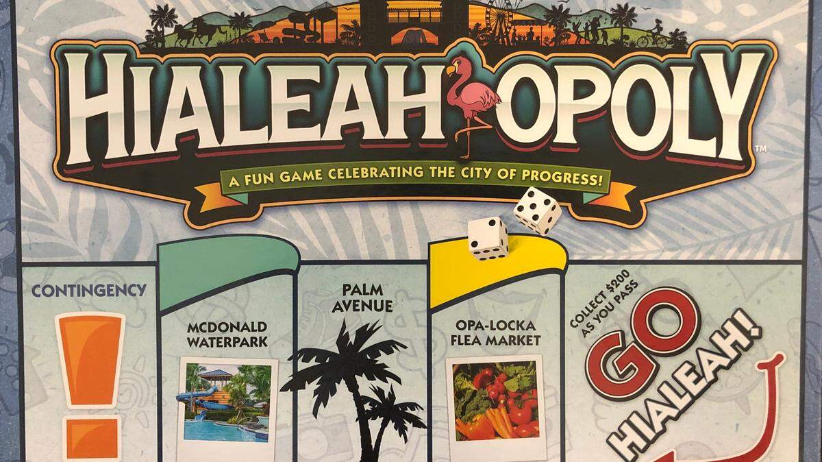 El juego de monopolio llamado “Hialeahopoly” en honor a “la Ciudad que Progresa” tiene la mayoría de los lugares más emblemáticos de la municipales. Desde famosas avenidas, las escuelas más destacadas, hasta los restaurantes que han marcado su cultura