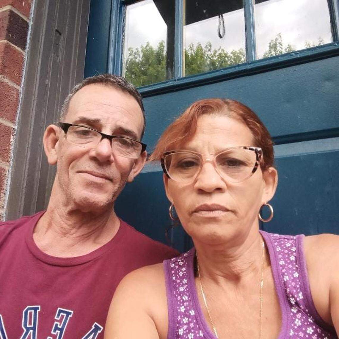 Cuban activists Lázaro Yuri Valle and his wife, Eralidis Frómeta, have been living in Lancaster, Pennsylvania, since they were admitted to the U.S. under the Biden administration’s parole program.