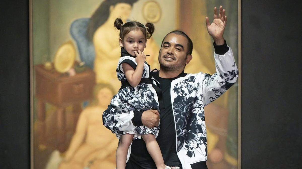 Yirko Sivirich y su hija Victoria Camila.