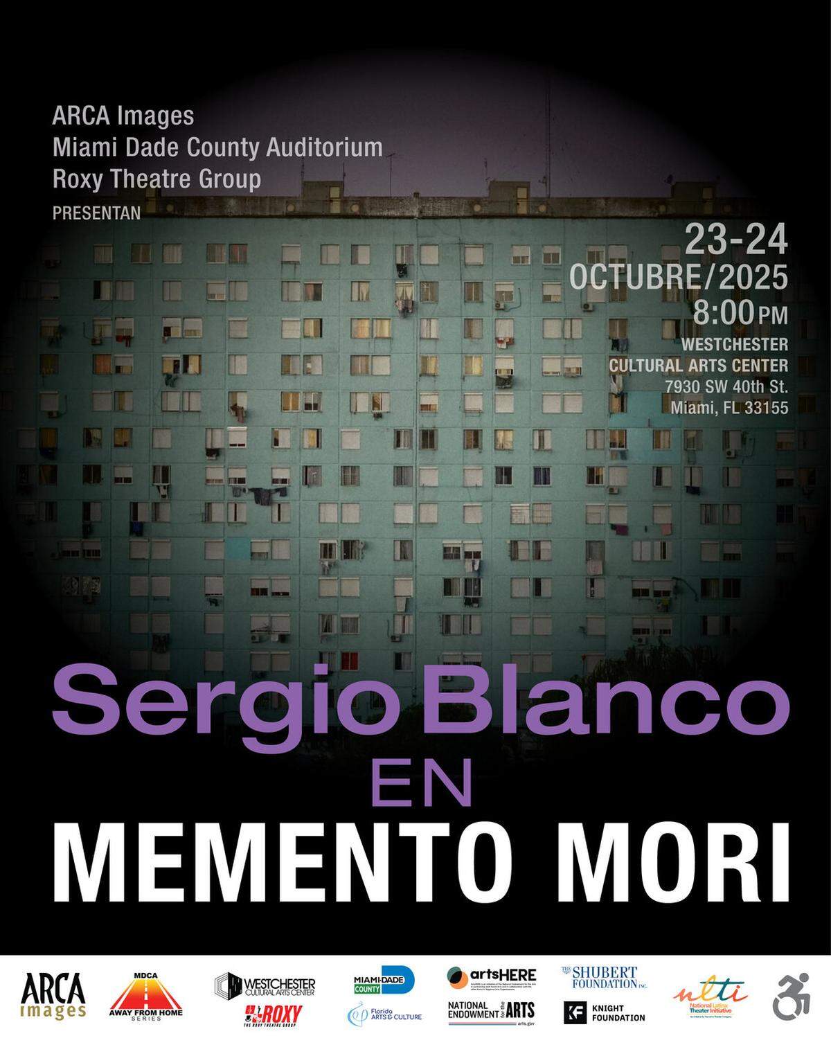 Unipersonal ‘Memento Mori’ en el Westchester Cultural Art Center.