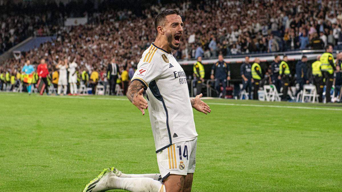 Joselu convirtió el domingo un gol en el triunfo del Real Madrid 2-1 ante la Real Sociedad que lo mantiene invicto en la liga española.