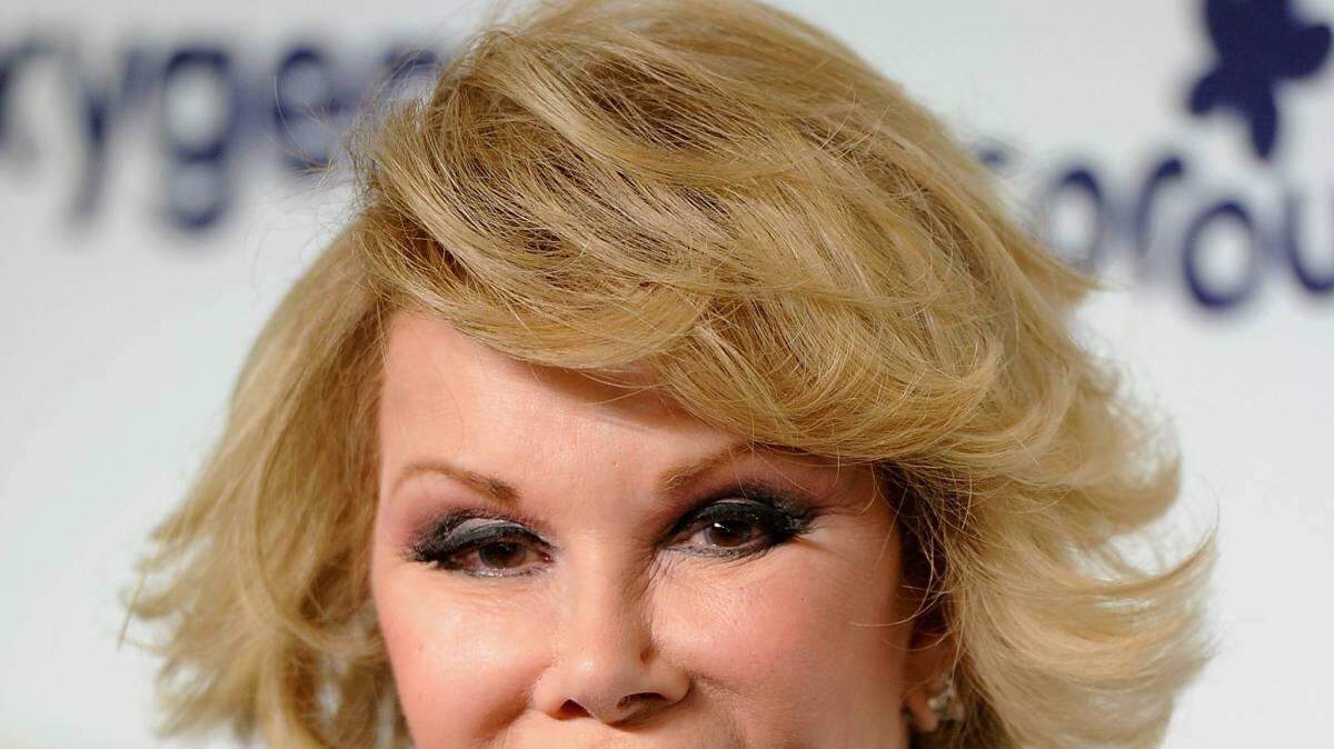 Joan Rivers en una foto de archivo.