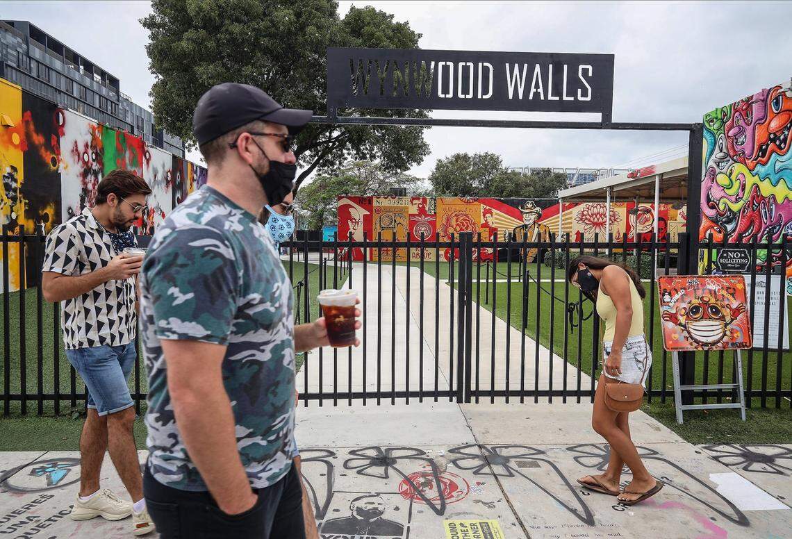 “I love starting every day at Panther Coffee and walking past the colorful murals,” said Chip Virnig, partner at Thoma Bravo, the private equity firm that expanded to the Wynwood section of Miami last year. “It’s hard not to have a smile on your face walking past all of the color and in the sunshine.” Above: The entrance to Wynwood Walls is shown in the photo.