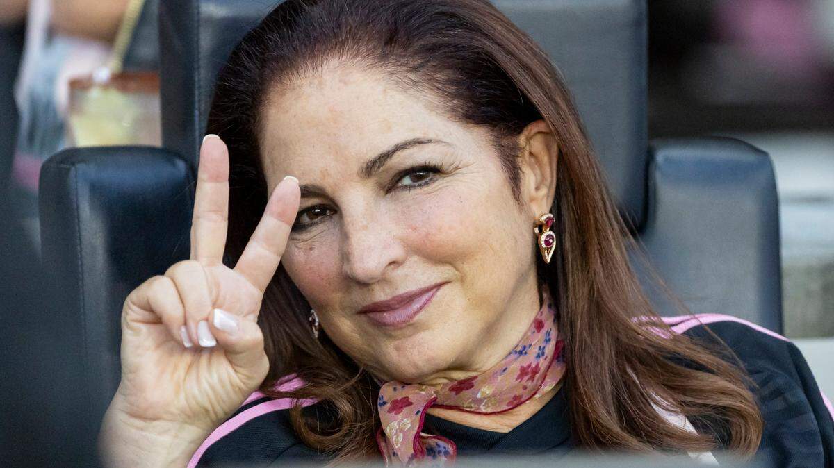 Cuban-American singer Gloria Estefan attends the Inter Miami vs. Nashville SC game at DRV PNK Stadium in Fort Lauderdale on August 30, 2023.