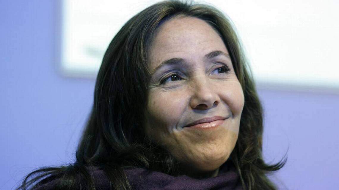 Mariela Castro, daughter of Raúl Castro, in an academic conference at the San Francisco General Hospital in San Francisco on April 30, 2013. Eric Risberg AP
