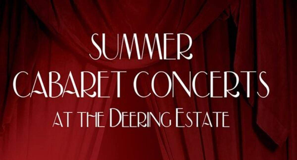 Serie de conciertos de cabaret de verano con Kelly Broadway en Deering Estate.