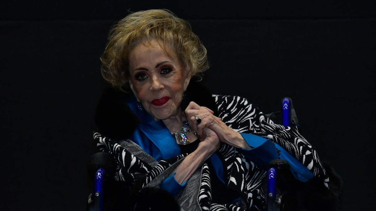 Silvia Pinal, la primera actriz mexicana, durante la presentación del ciclo ‘Silvia Pinal en el cine de Luis Buñuel’ en la Cineteca Mexiquense el 17 de marzo de 2023, en Toluca, México. 