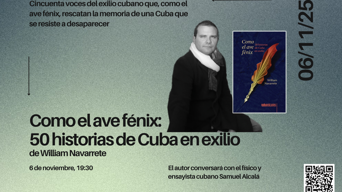 El escritor William Navarrete presenta ‘Como el ave fénix’ en Madrid