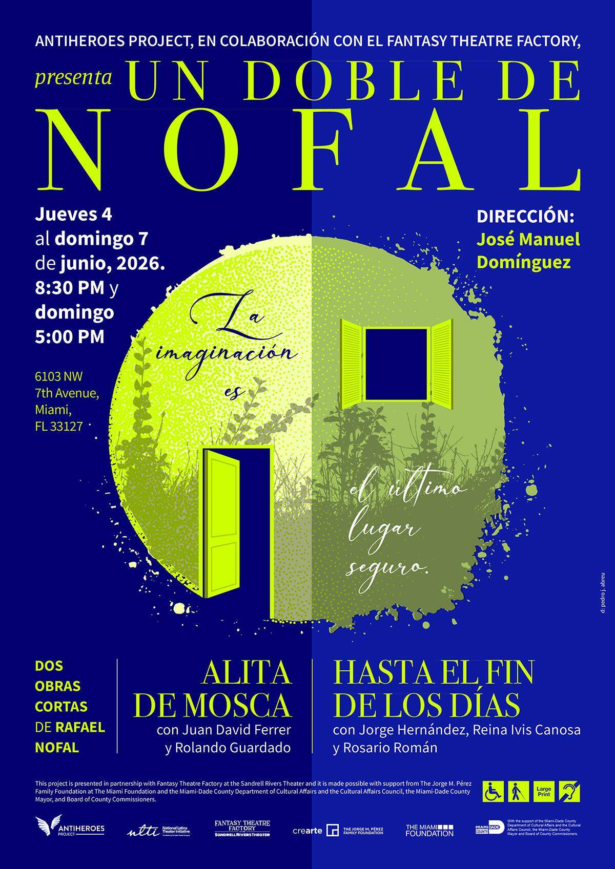 Cartel de “Un doble de Nofal”.