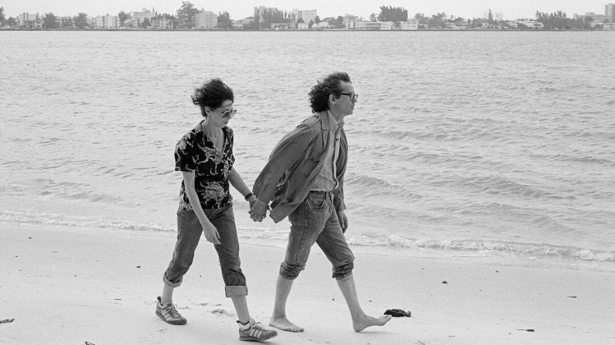 Christo y Jeanne-Claude durante su trabajo en el proyecto ‘Surrounded Islands’. Miami, Mayo 1983.