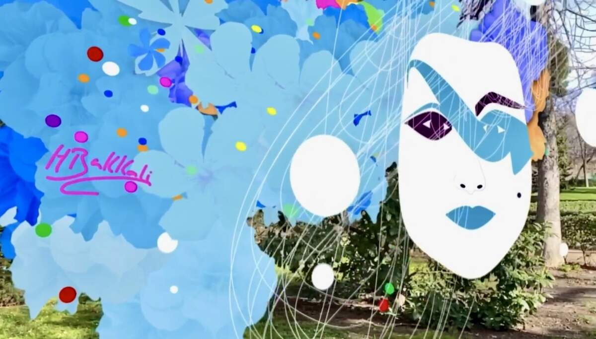 Es un trabajo que fusiona lienzos con realidad aumentada y que ha empezado a cobrar vida aquí, en el Real Círculo Artístico de Barcelona, explica la artista.