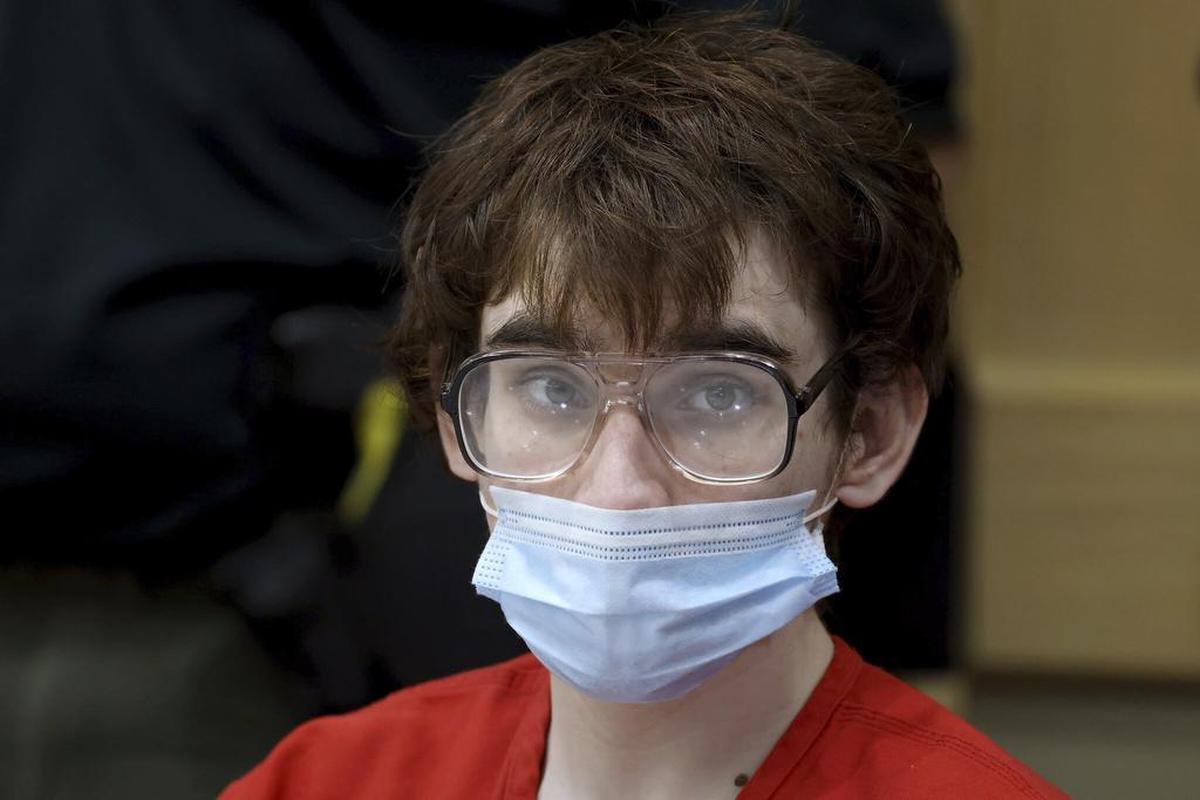 Nikolas Cruz appears in court during a hearing at the Broward County Courthouse in Fort Lauderdale, Florida, on Nov. 15, 2021. Amy Beth Bennet / South Florida Sun Sentinel via AP, Pool