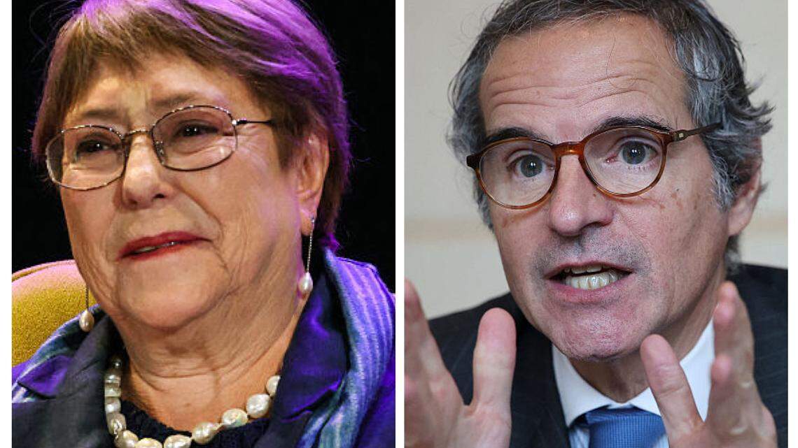 Michelle Bachelet de Chile y Rafael Grossi de Argentina son dos de los cuatro candidatos que aspiran a ser secretario general de la ONU.