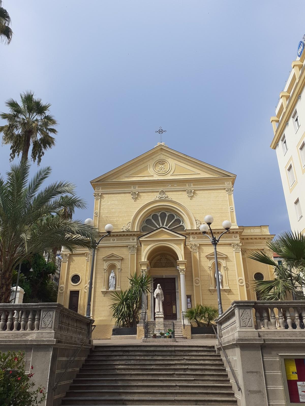 La iglesia del convento de los Capuchinos.