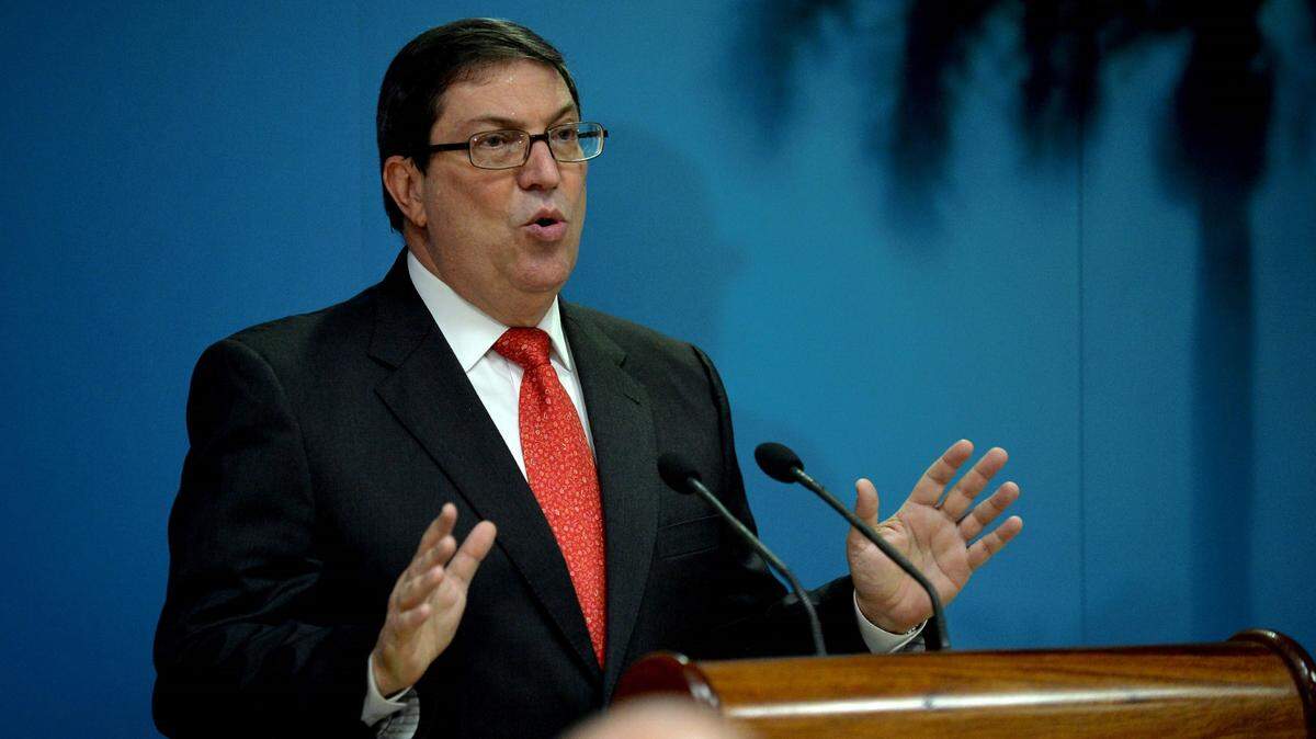 El ministro cubano de relaciones exteriores, Bruno Rodríguez Parrilla.