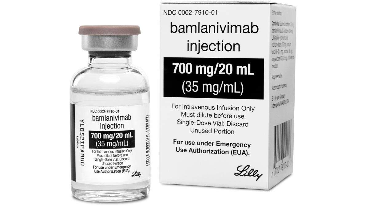 Esta foto proporcionada por Eli Lilly muestra la medicina Bamlanivimab.
