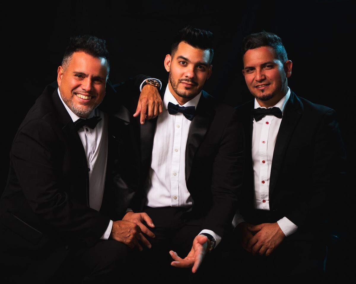 The Latin Divos, de izq. a dec: Will Corujo, Ernesto Cabrera y Fernando González.