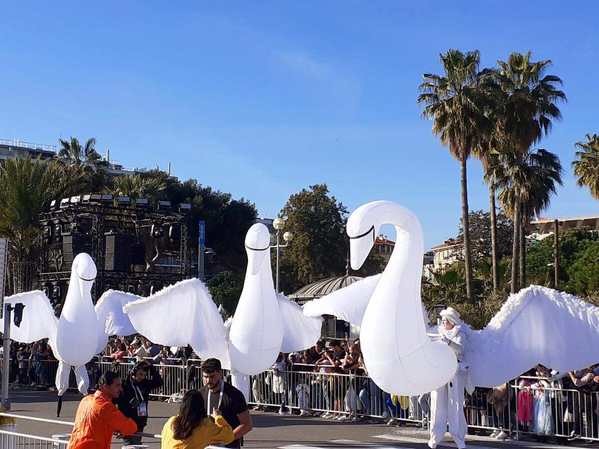 Una parte del desfile del Carnaval.