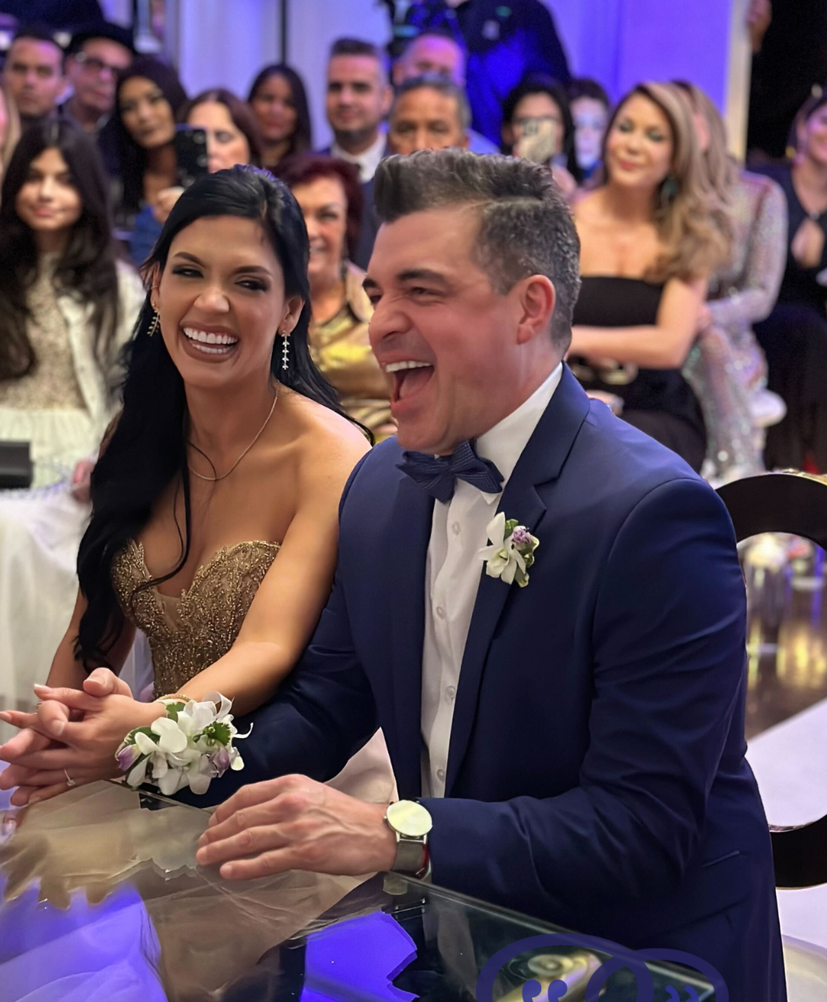 Rafael 'Pollo' Brito el día de la boda con Carmen Cecilia Romero, quien también es su representante artística.&nbsp;