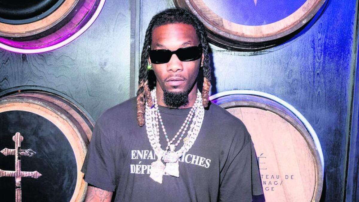 Offset asistió a una fiesta de D’USSE Cognac en el Eden Roc Miami Beach el 8 de diciembre de 2023 en Miami.