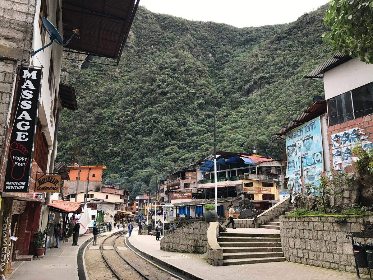 Estación del tren a Aguas Calientes.