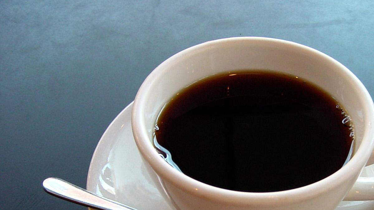 Una taza de café. 