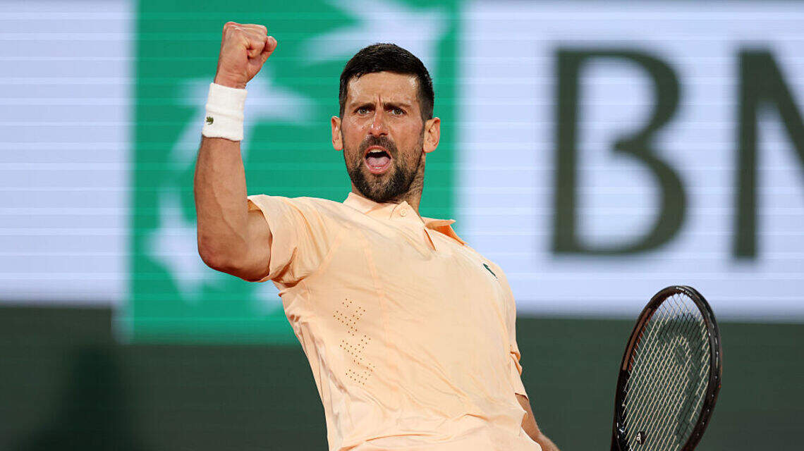 Djokovic gana con susto en su estreno en el Abierto de Francia y Argentina pierde a una de sus bazas