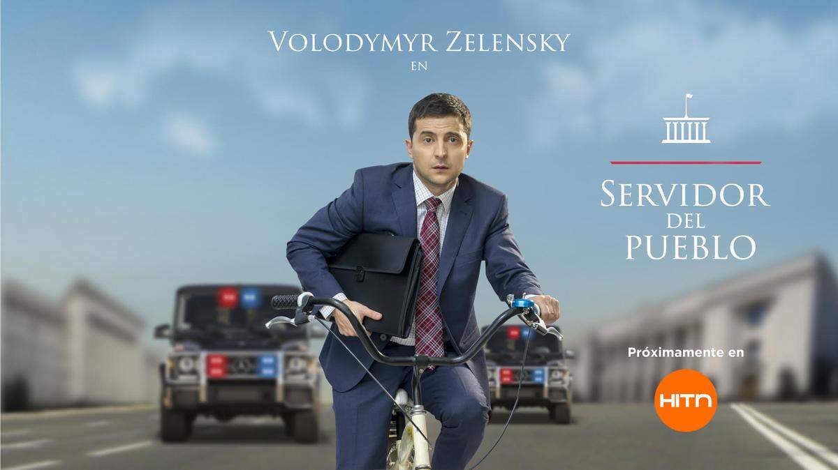 El actual presidente de Ucrania Volodymyr Zelensky protagoiza la serie ‘Servidor del pueblo’.