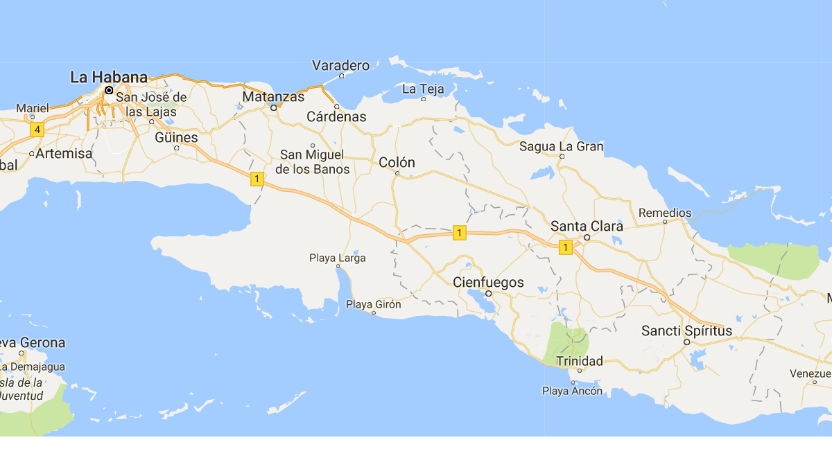 La provincia de Cienfuegos, Cuba. 