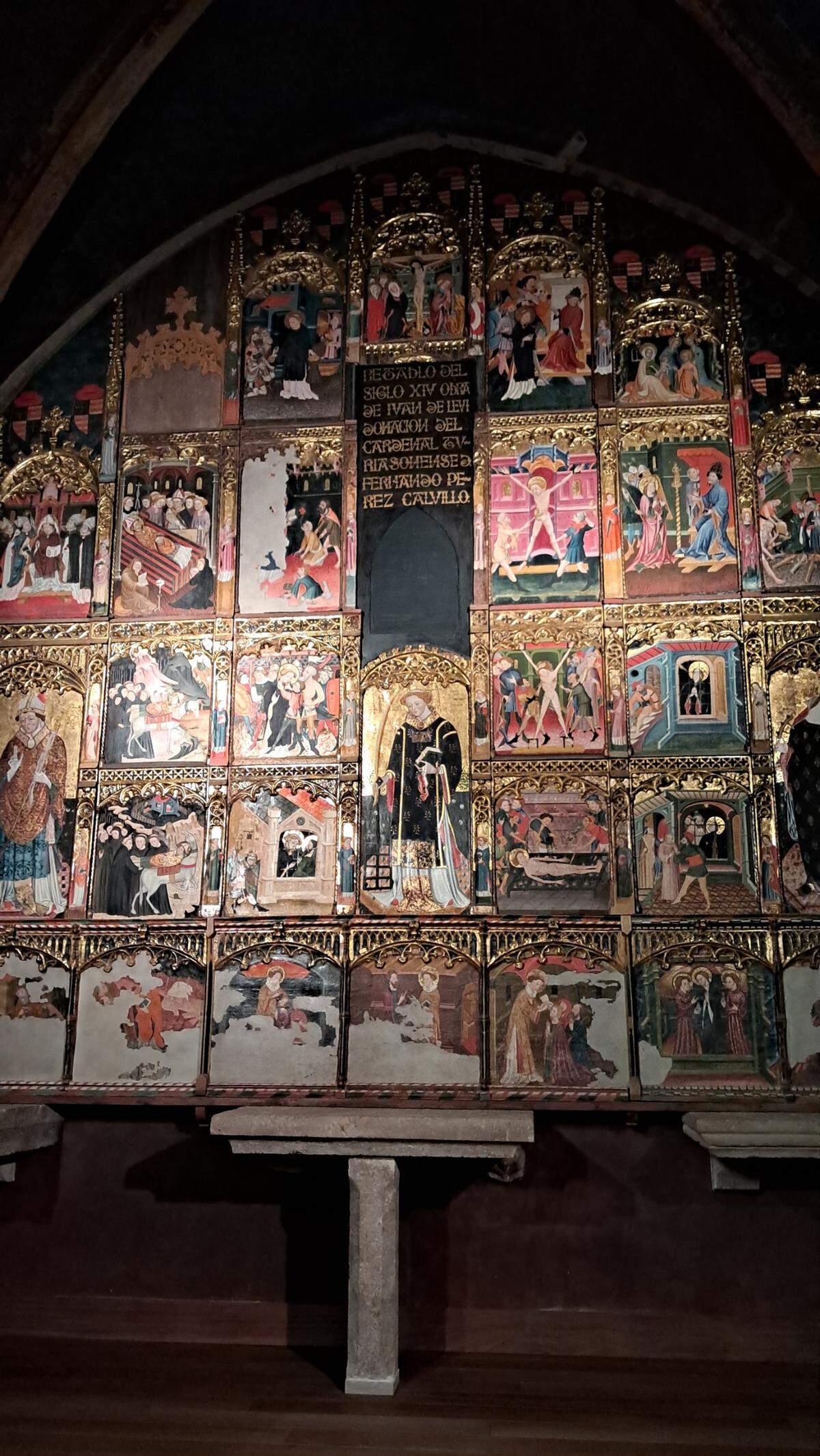 Retablo gótico (s XIV) Capilla de los Calvillo, Catedral de Tarazona.
