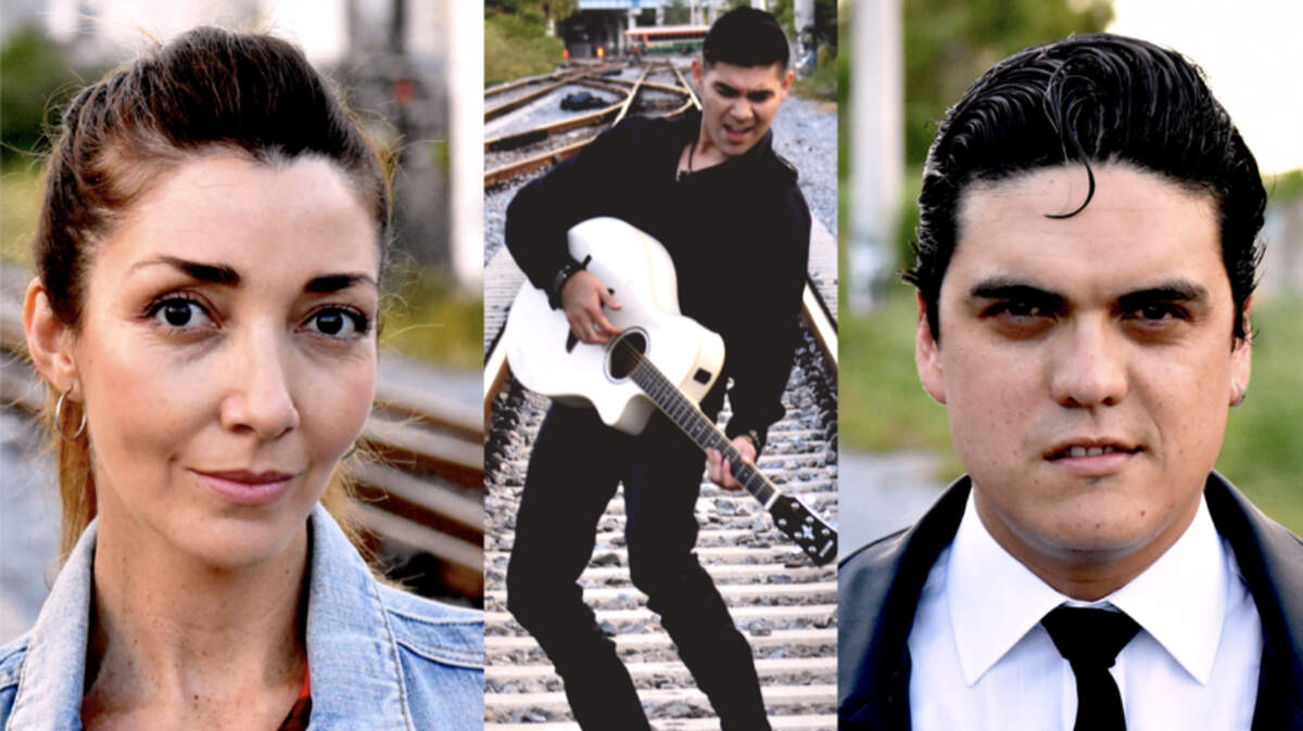 Elenco de “Entonces bailemos” (desde la izq.): Lola Lagos, Xuco Xuconoxtli y Federico Giraldo.