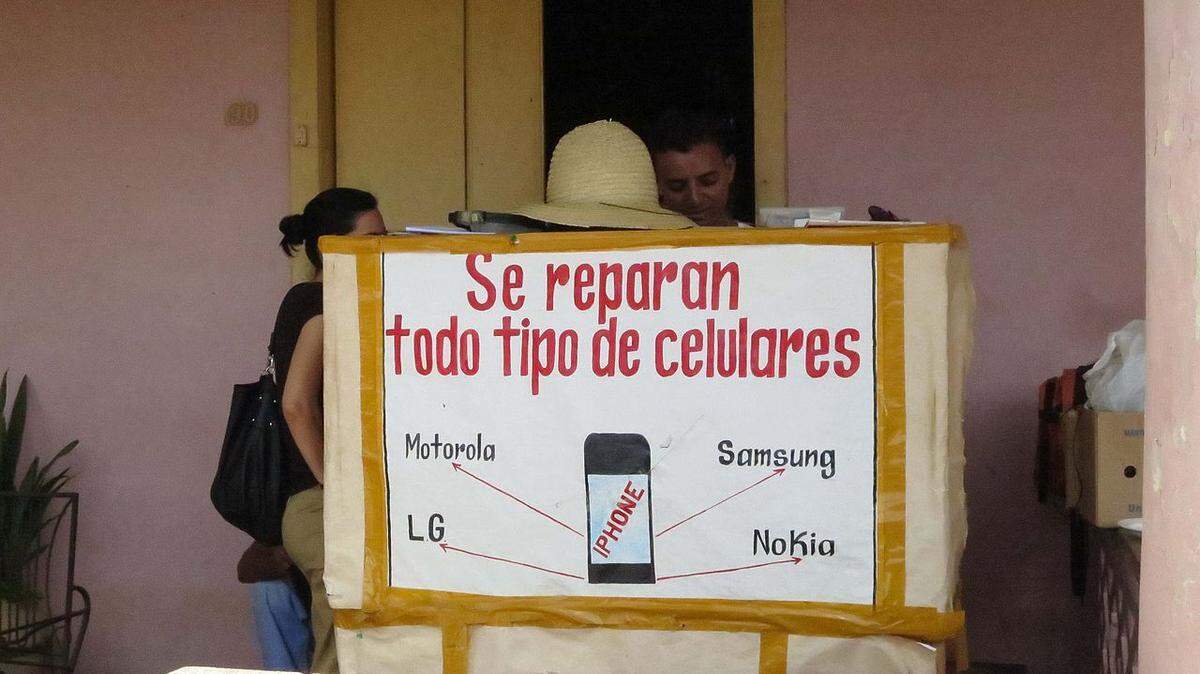 Negocio privado en La Habana, Cuba, 2012.