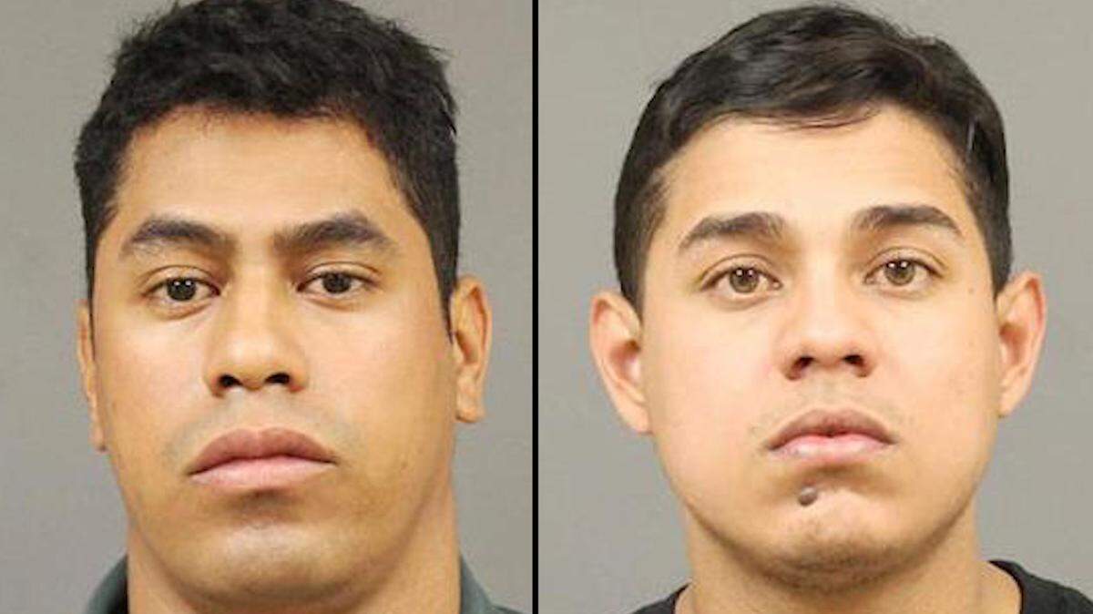 Los acusados Christian Eduardo Zerpa-Ruiz  (izq.) y Ragde Hussein Pinto-Coronado.