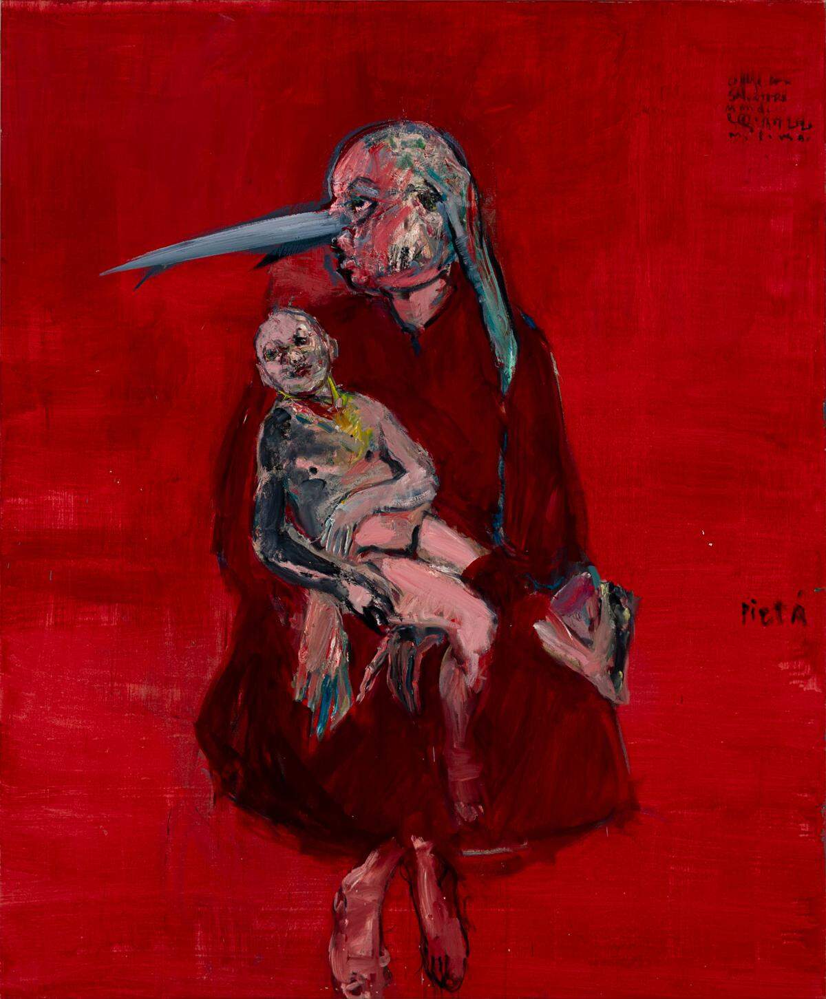 ‘Pieta’, 2019, óleo sobre lienzo, 60 X 72 pulgadas.