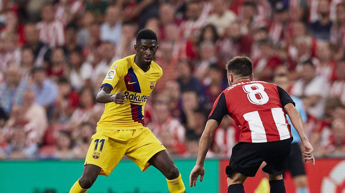 El francés Ousmane Dembelé, delantero del Barcelona, estará unas cinco semanas de baja por una rotura fibrilar en el bíceps femoral del muslo izquierdo, informó el club azulgrana en un comunicado.
